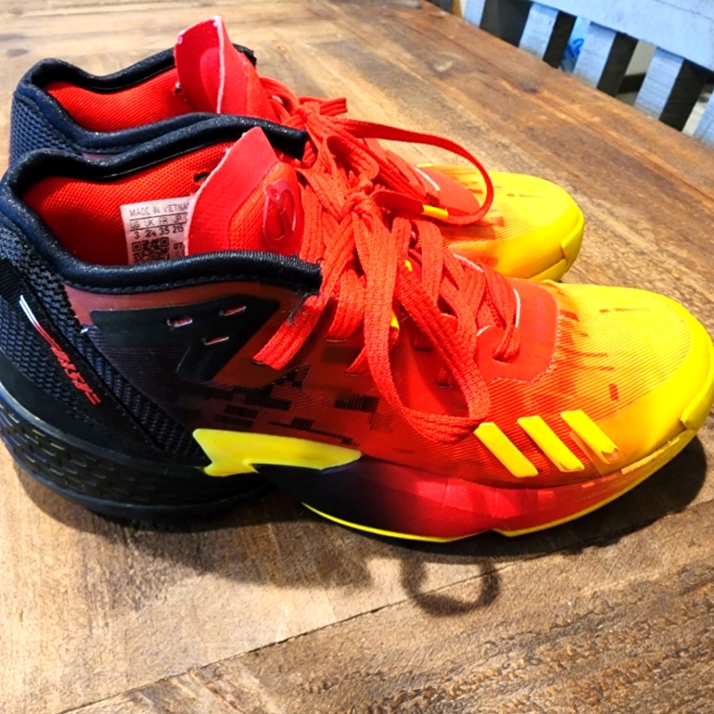 Boys Adidas basketball shoes